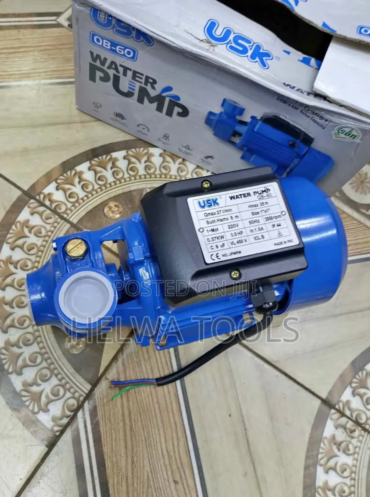 Electric Booster Water Pump, 0.5 Hp, 27 Littes/Min
