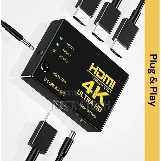 Ultra Hd 3 Port Hdmi Splitter Switch