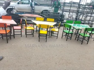 Trapezium Kindergarten Table and Chairs