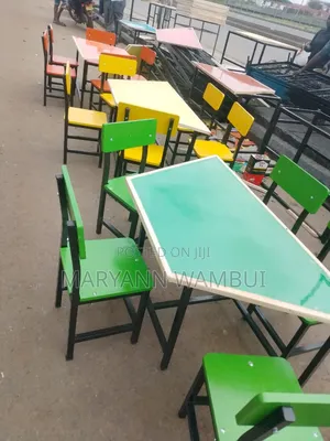 Trapezium Kindergarten Table and Chairs