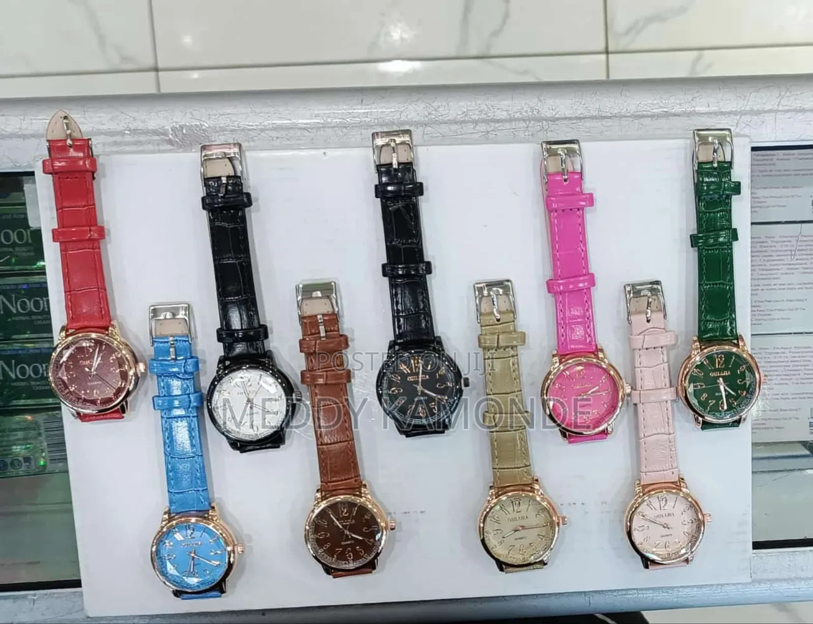 Blue/Pink/Brown Ladies Watch
