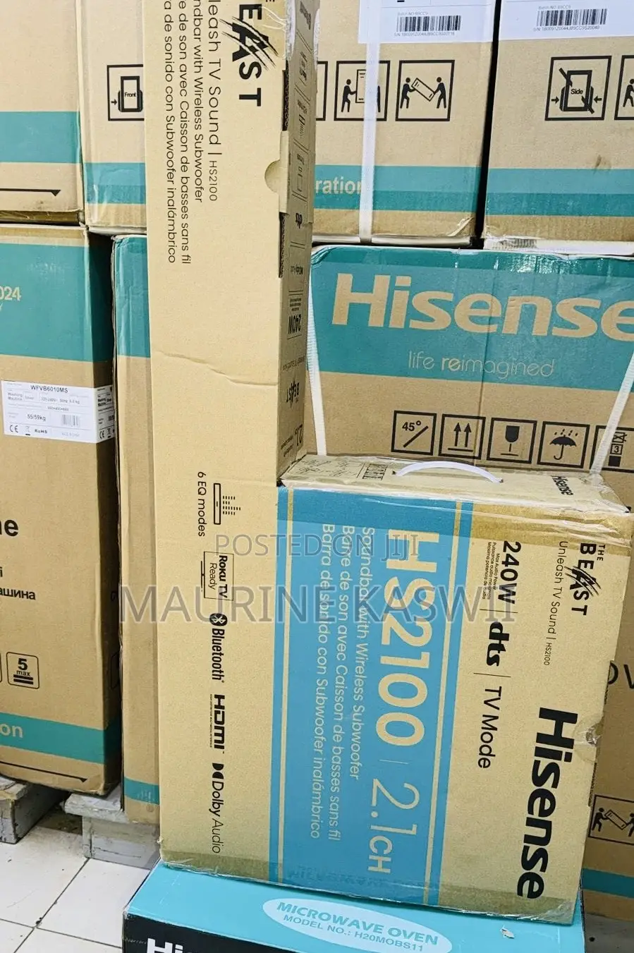 Hisense Sound Bar System 240 W 2.1 Ch Hs2100