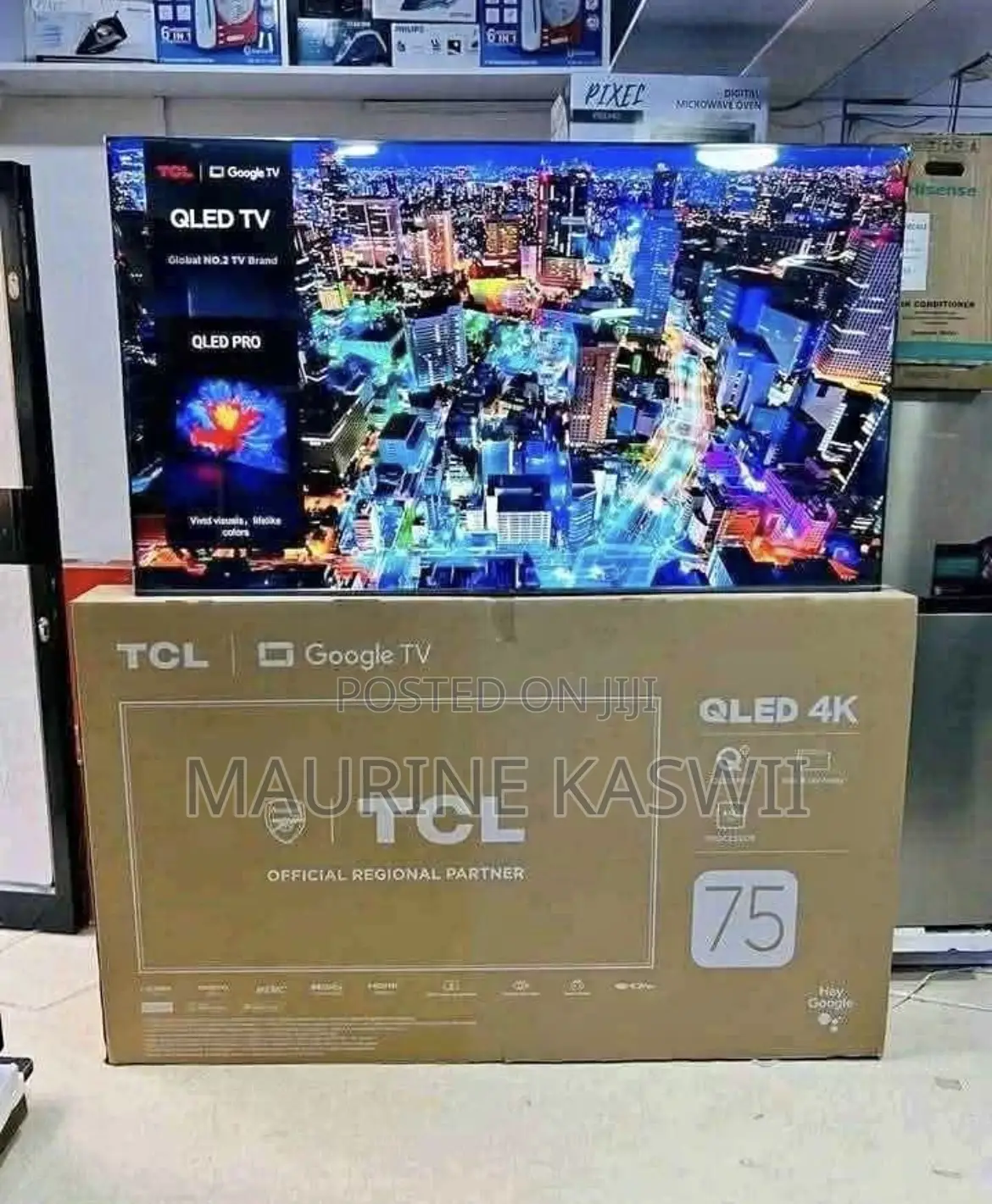 TCL 75′′ C655 (New 2024) Qled Pro Smart Google