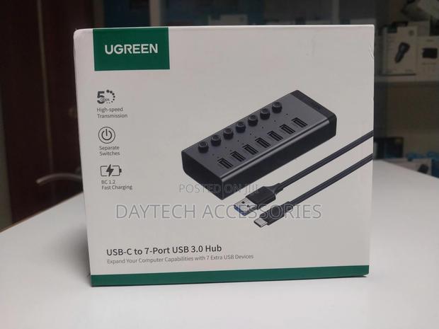 Ugreen Powered Usb 3.0 7-Port Hub (Gray) (Cm481/90305)
