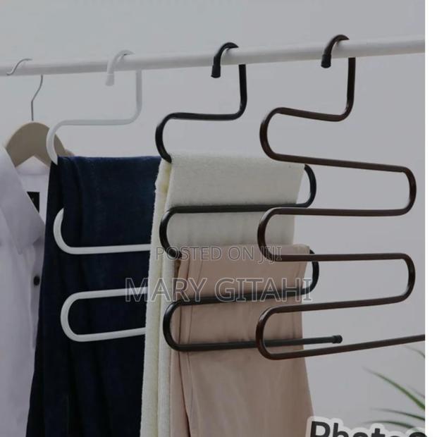 5pcs Trouser Hunger Black White Brown
