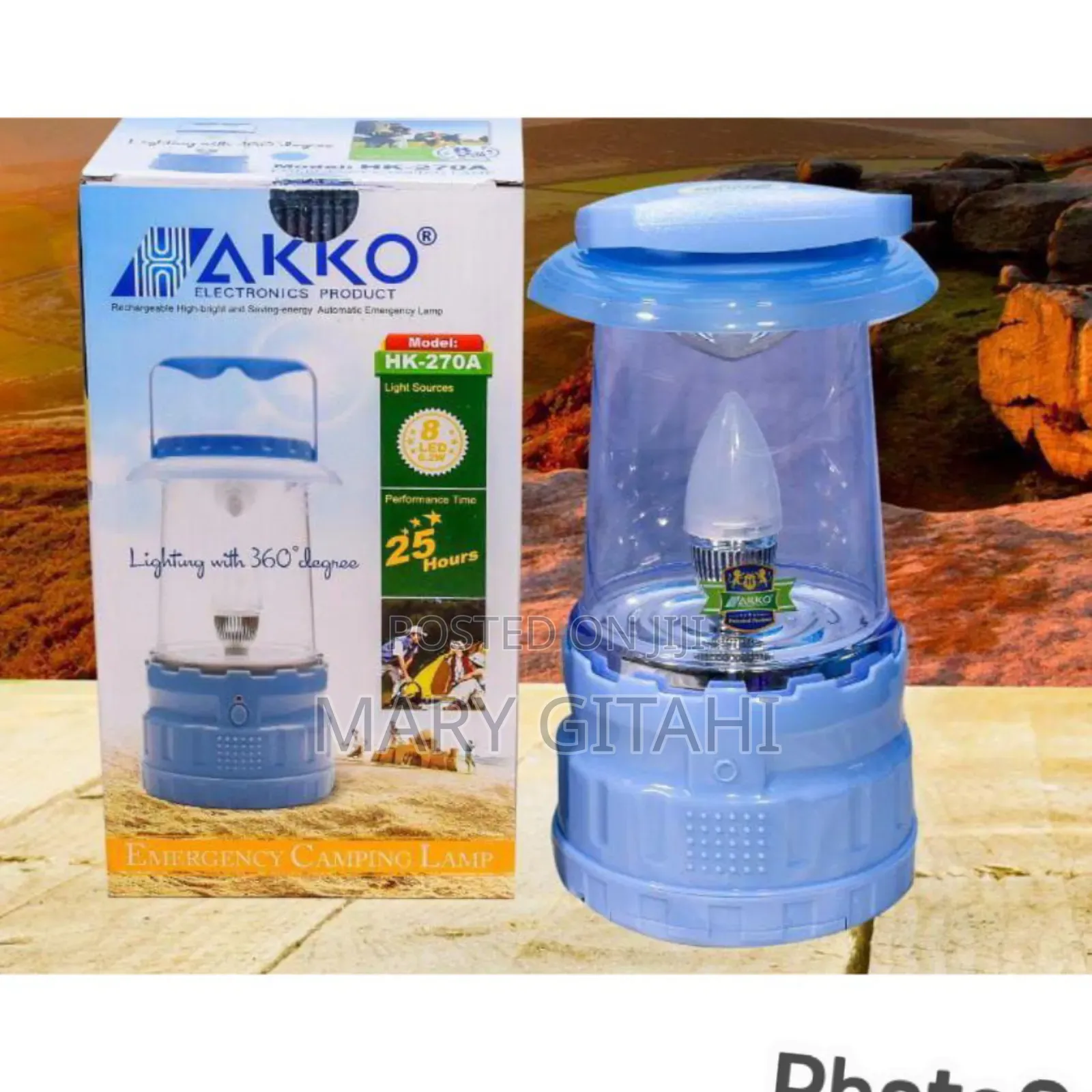 Akko 270 Recheargable Lamp 24 Hour Working Hour Guaranted