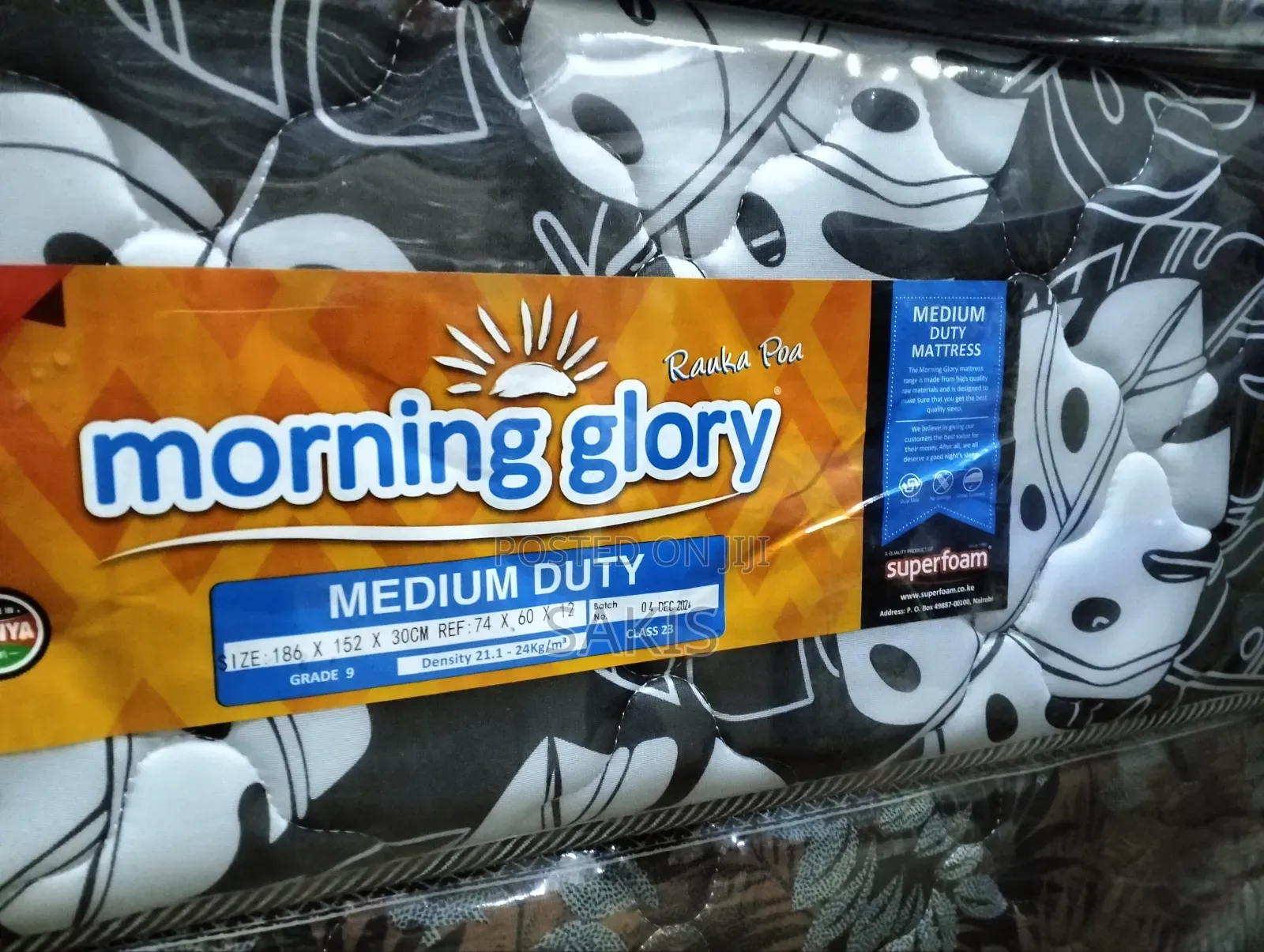 6 X 6 X 10" Medium Duty Quilted Superfoam Mattresses
