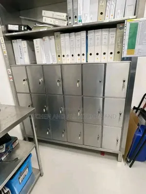 Stainless Steel Book Caninet