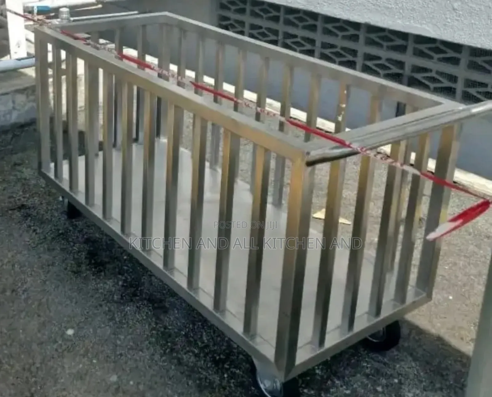 Stainless Steel Caged Cart