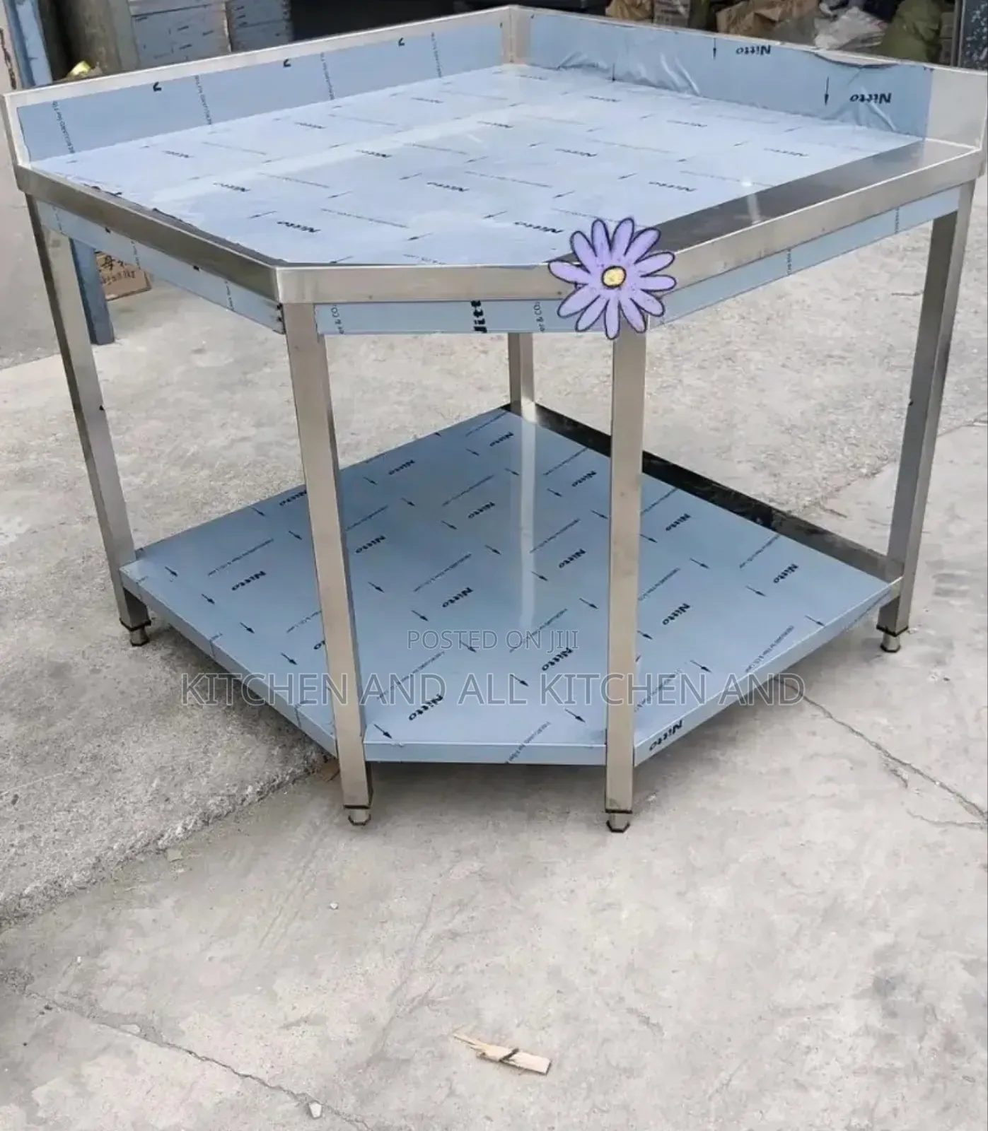 Stainless Steel Corner Work Table