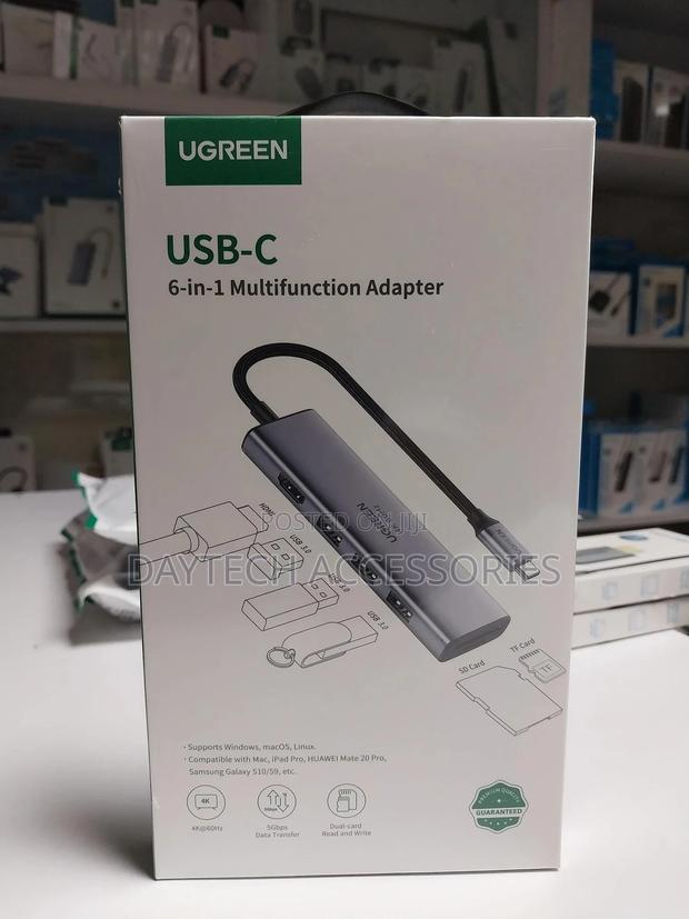 Ugreen 6-in-1 Usb C Hub Hdmi Adapter 60hz - thumbnail 3