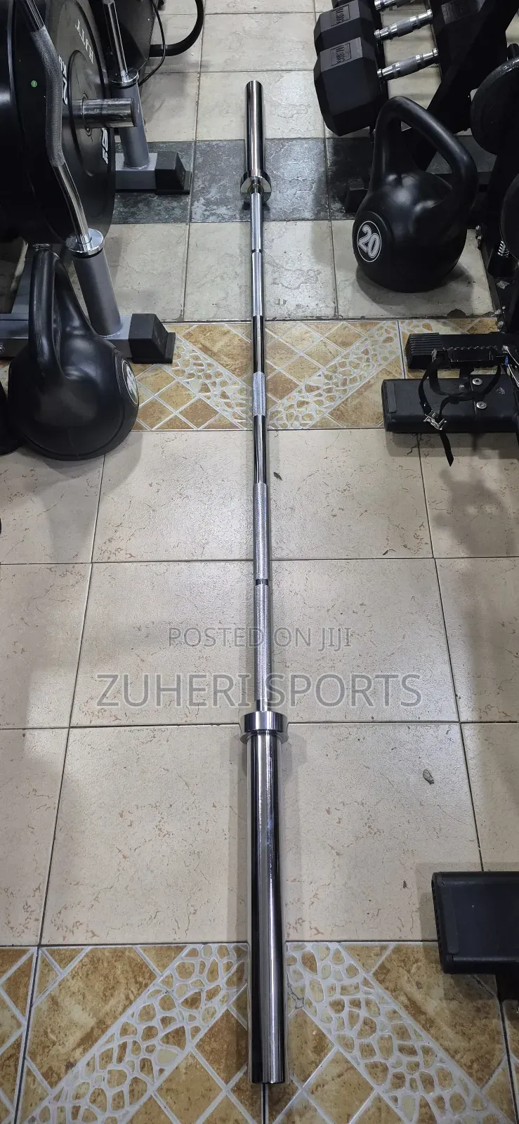 2.2m Olympic Barbell 20kgs With Bearing; 500kgs Load