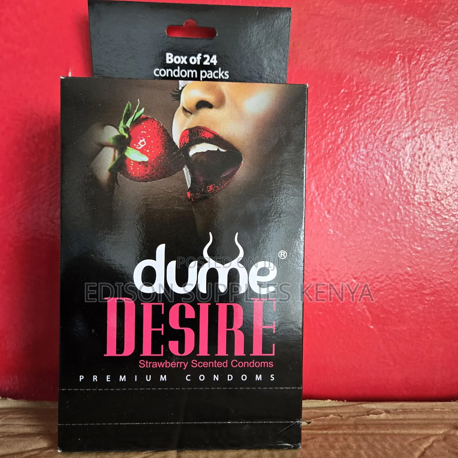 Dume Desire Condoms Strawberry Flavoured Condoms