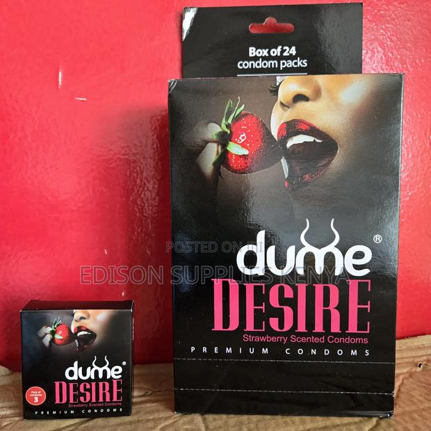 Dume Desire Condoms Strawberry Flavoured Condoms