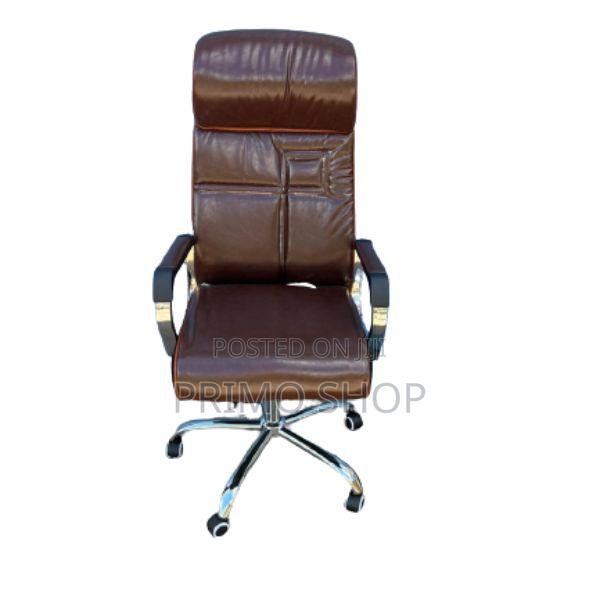 Executive Chair; Brown Executive Boss Chair - thumbnail 2