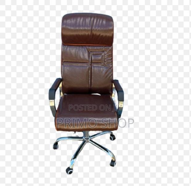Executive Chair; Brown Executive Boss Chair - thumbnail 4