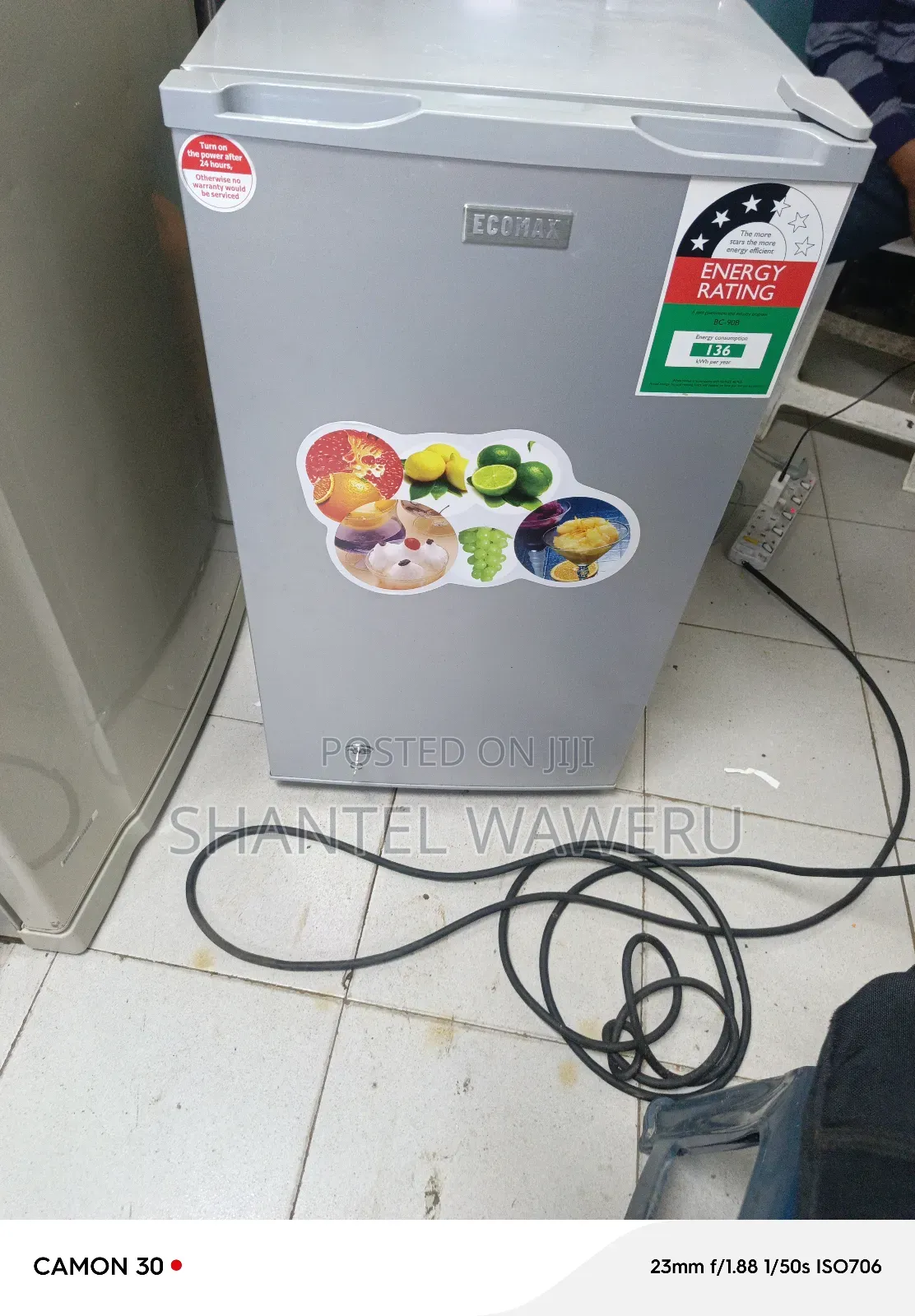 One Door Grey Fridge