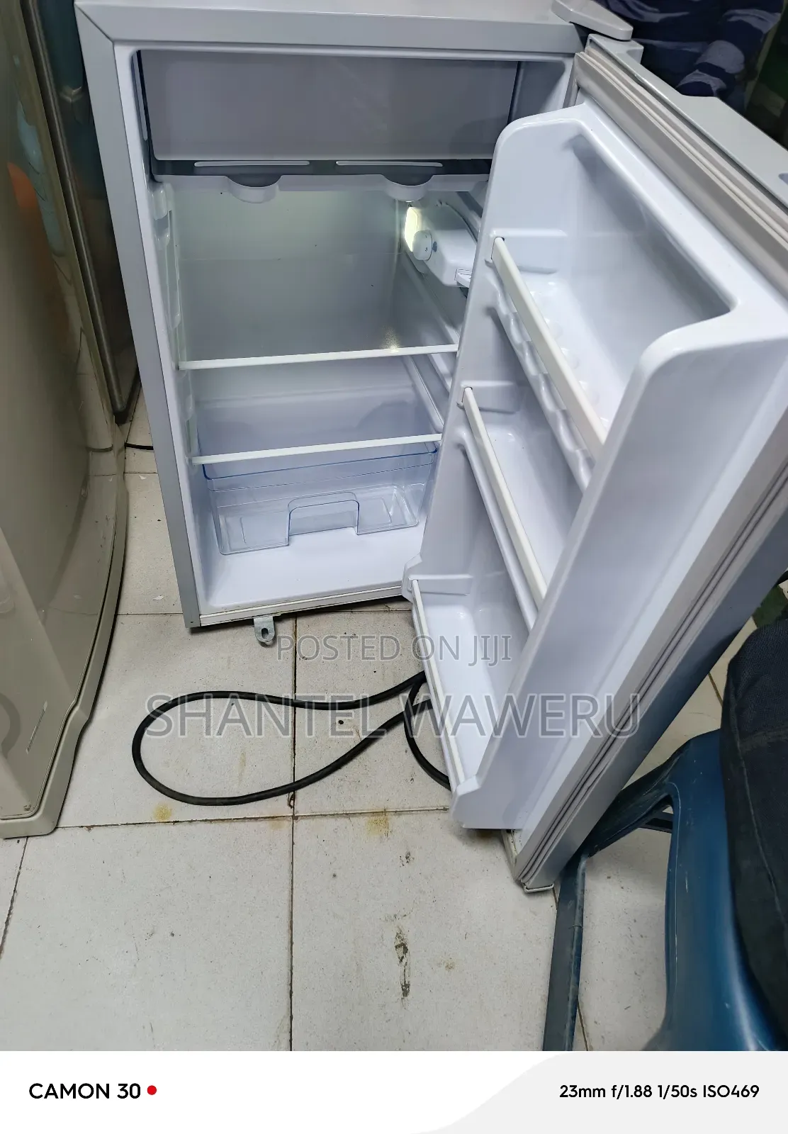 One Door Grey Fridge