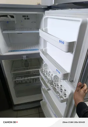 Lg Fridge With Black Handle