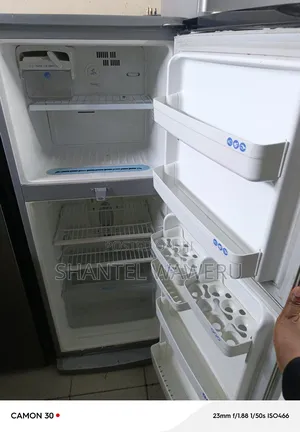 Lg Fridge With Black Handle
