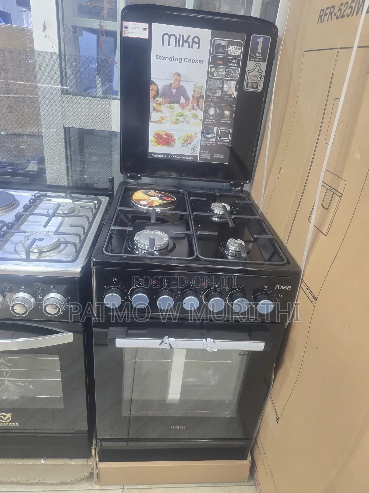 Cooker, Mika Standing Cooker 3+1 Electric Oven