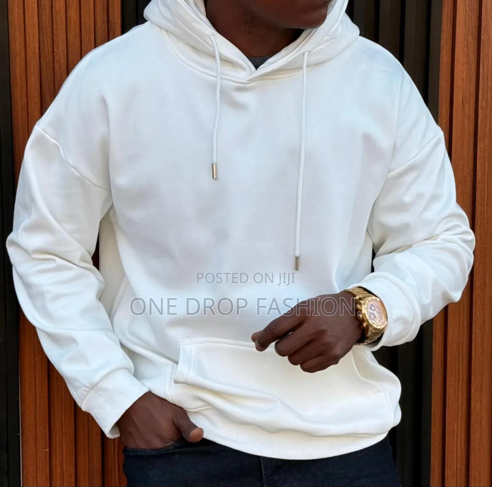 White/Black Hoodie