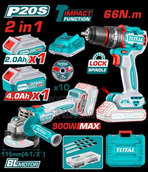 Total 2pc Cordless Combo Kit Tckli20273 - thumbnail 2