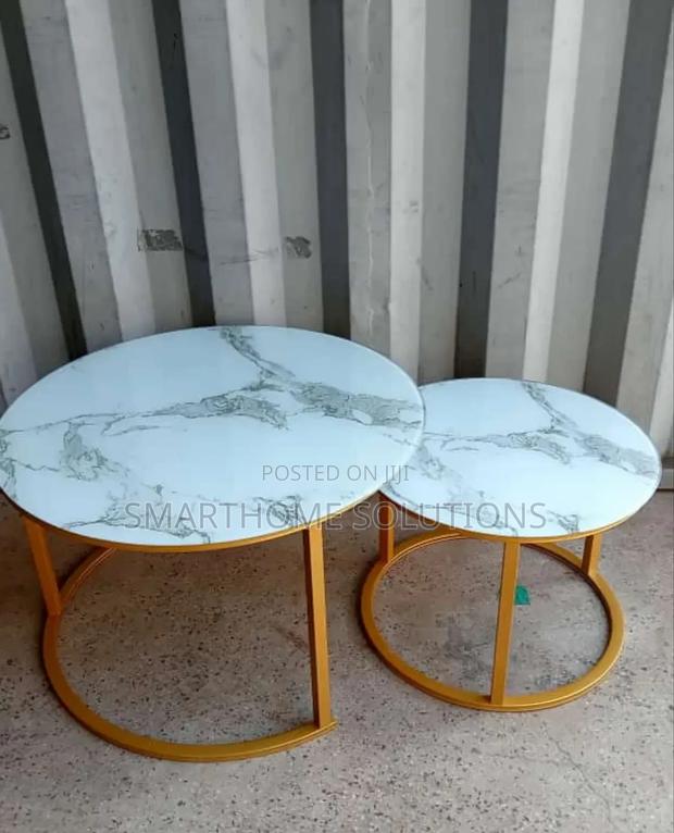 Marble Buffet Table Coffee Table 2-in-1 - main view