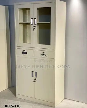 Office Cabinets:Office Storage Cabinet 2-Door With Drawers