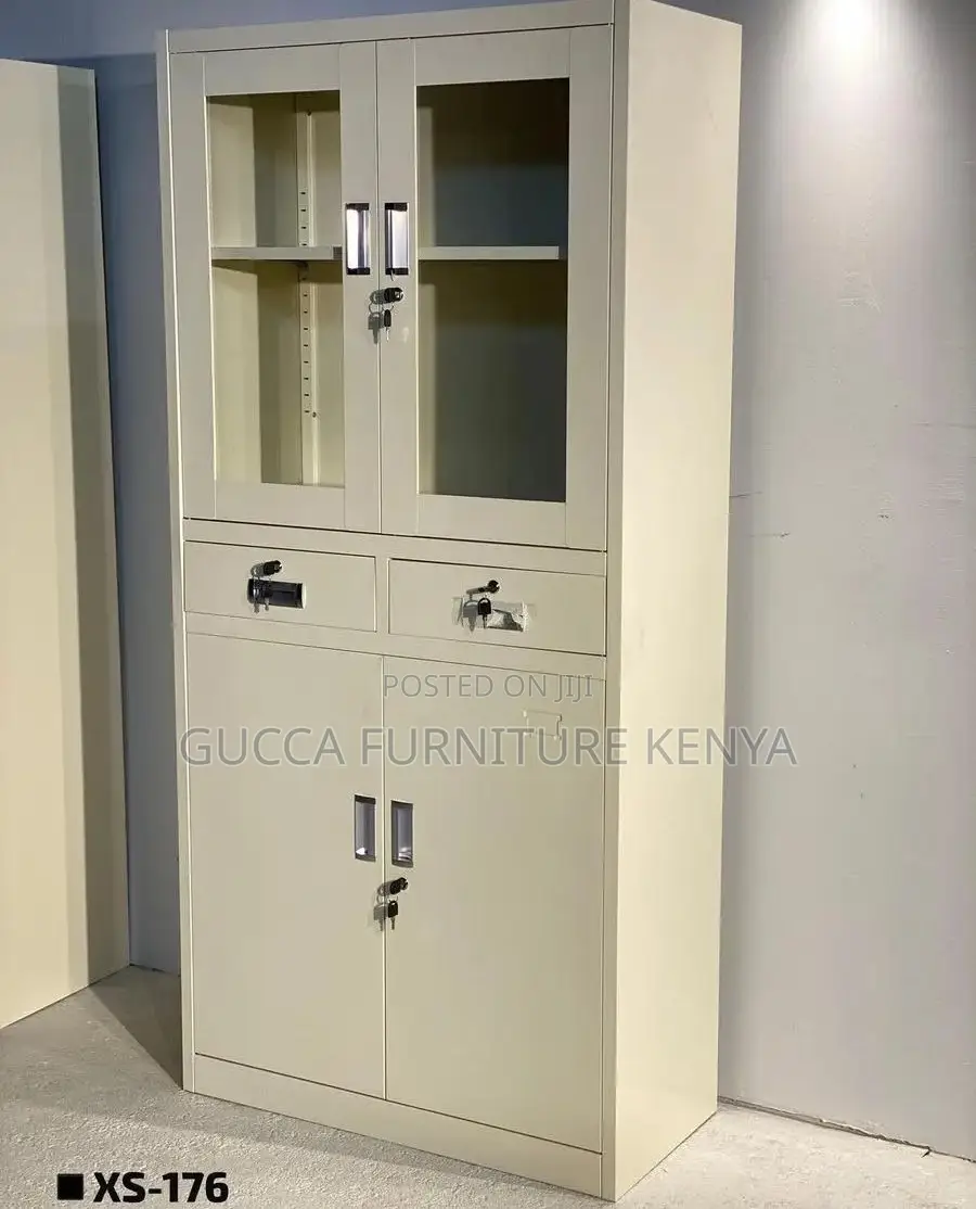 Office Cabinets:Office Storage Cabinet 2-Door With Drawers