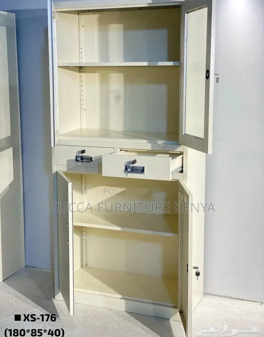 Office Cabinets:Office Storage Cabinet 2-Door With Drawers
