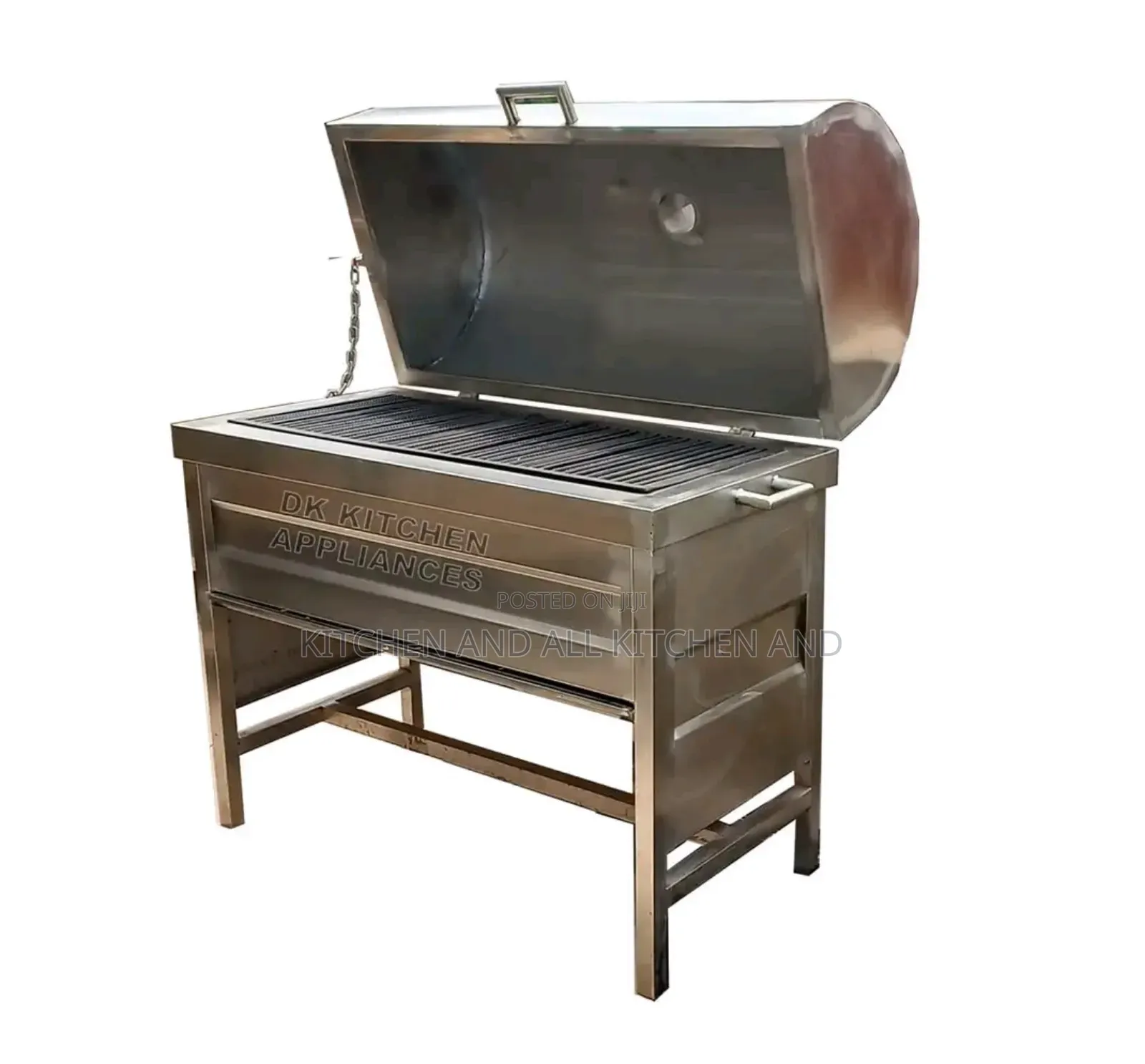 Enclosed Stainless Steel Charcoal Grill