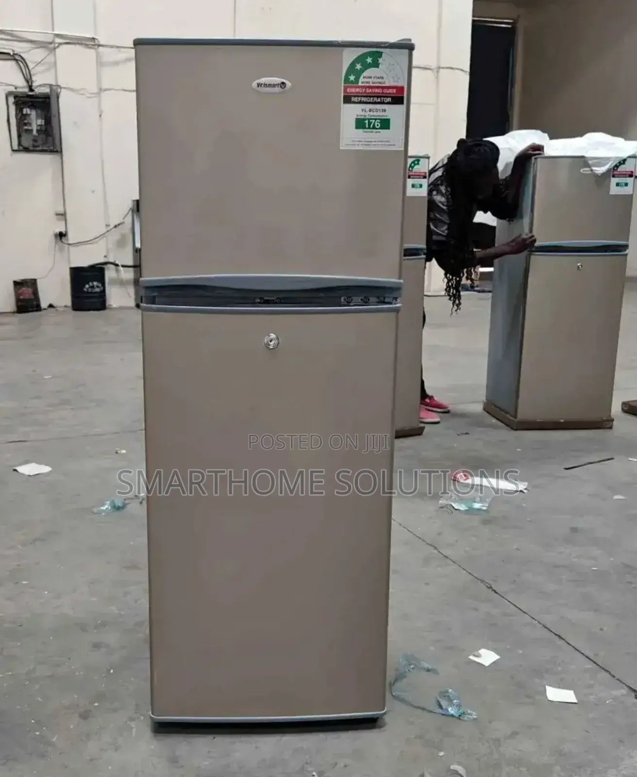 Volsmart 138litres Double Door Refrigerator Volsmart 138l