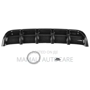 6 Fin Carbon Fibre Rear Bumper Diffuser Universal Fit