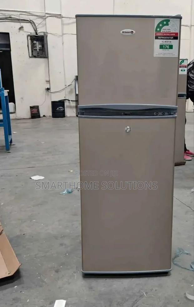 Silver Volsmart 138litres Double Door Refrigerator