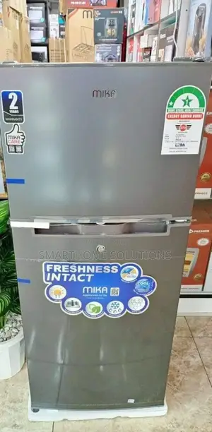 Mika 138l Double Door Fridge ,Cool Pack, Smell Burster, Ice