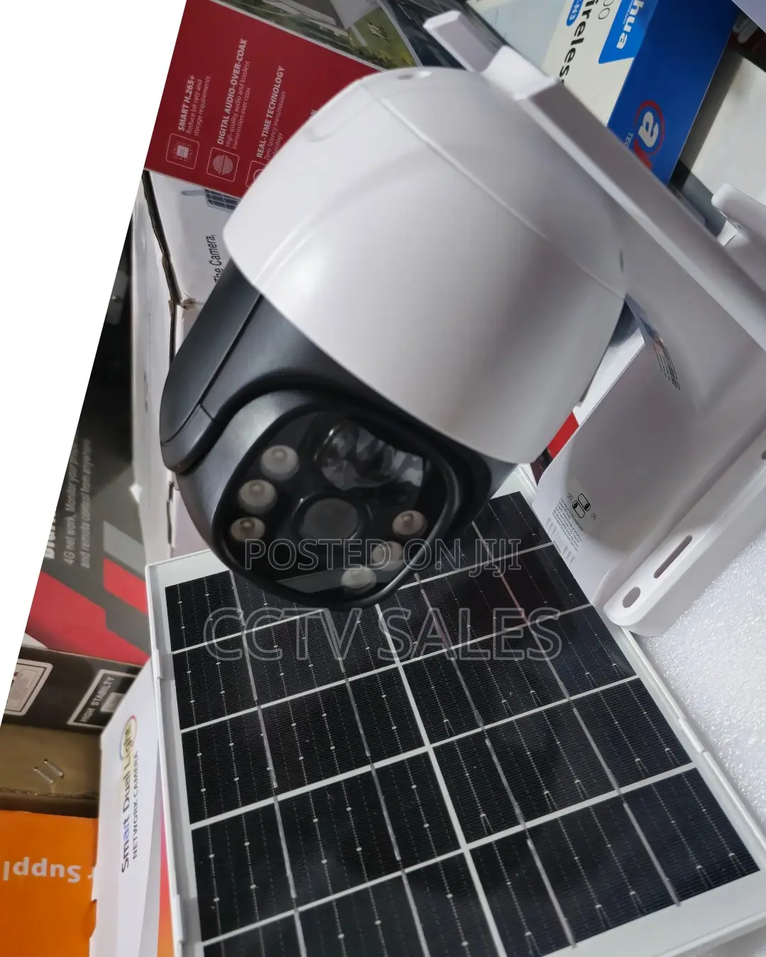 Solar Powered Security CCTV Cam 4g Sim Card Slot 