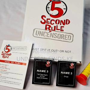 5 Second Rule Uncensored Card Game ^Spit It Out or Not - thumbnail 2