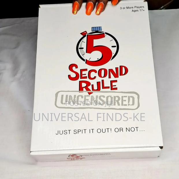 5 Second Rule Uncensored Card Game ^Spit It Out or Not - thumbnail 3