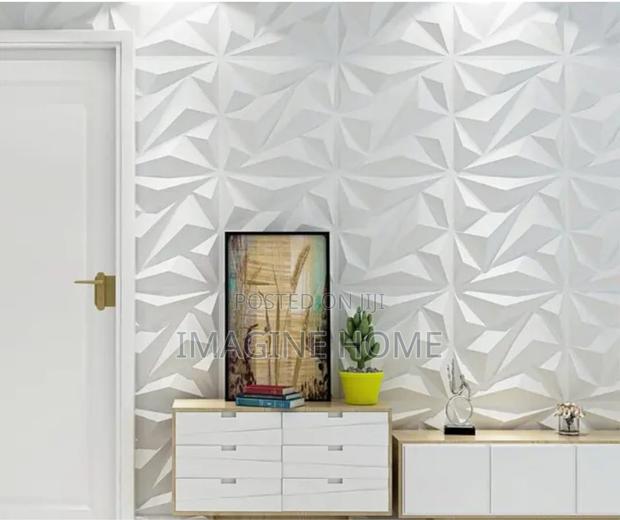 White 3d Wall Panel