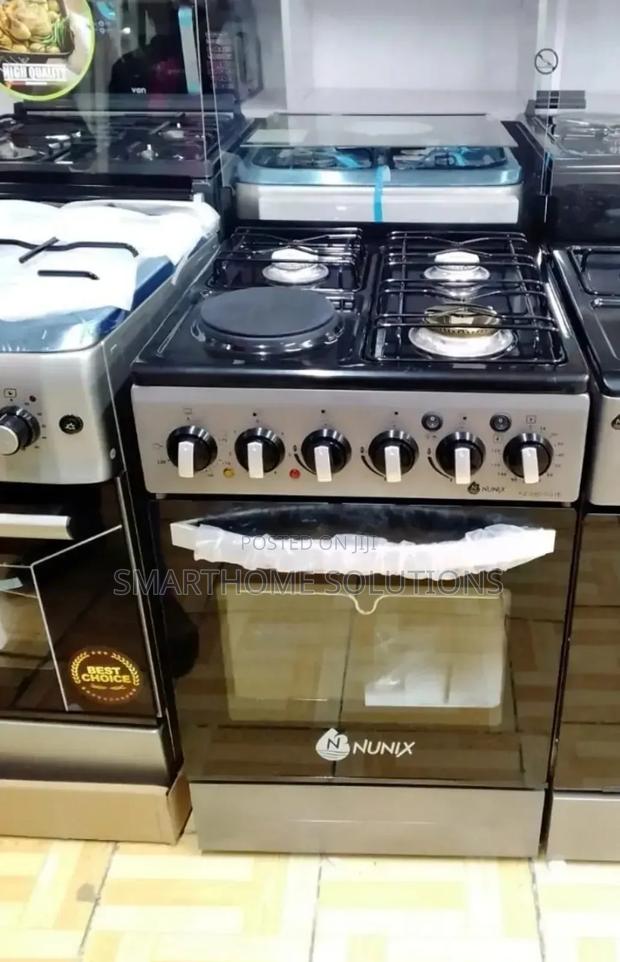 Nunix 3 Gas + 1 Hot Plate With Electric Oven