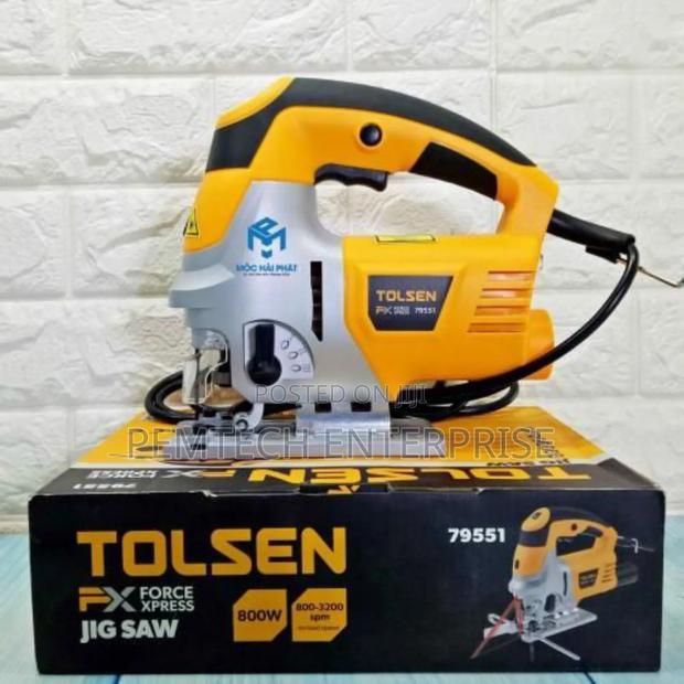 Tolsen Jigsaw 800w Heavy Duty Free Blades Laser Guide