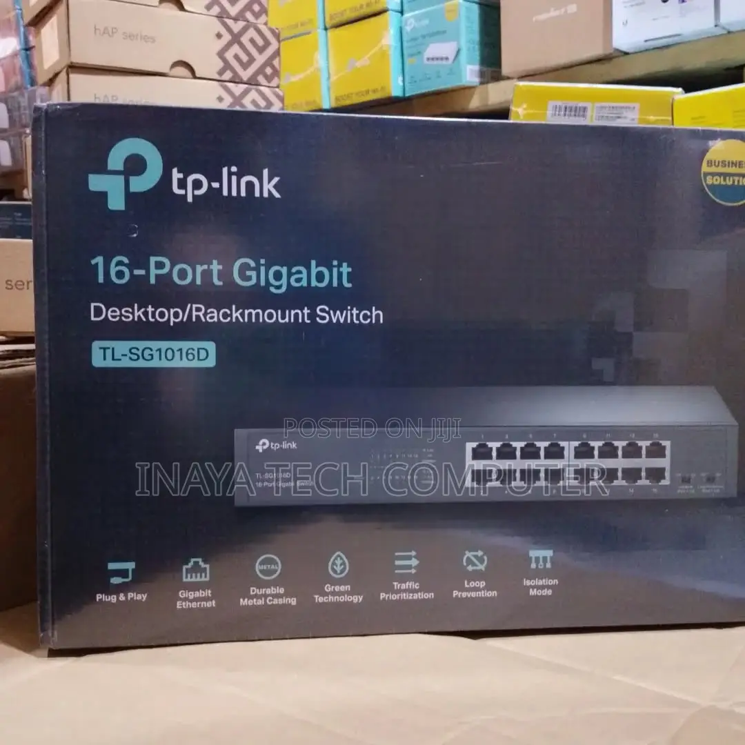 Tp Link Sg1016d 16-Port Gigabit Rackmount Switch