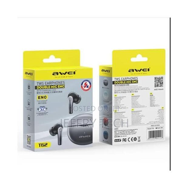 Awei T62 Enc Wireless Bluetooth Earphones With Mic - main view