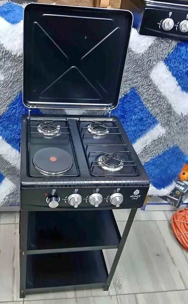 Nunix 3 +1 ( 3 Gas +1 Electric) Automatic Standing Burner