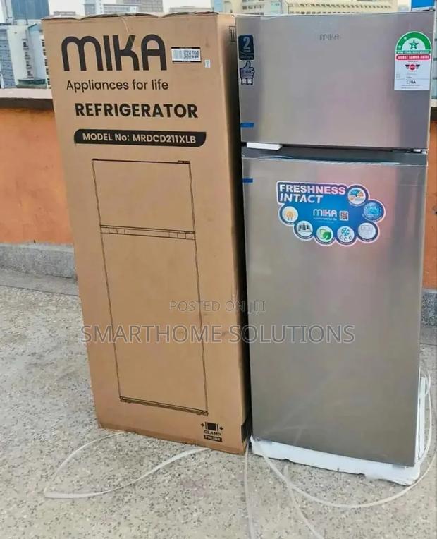 Mika 168litres Dark Inox 2-Door Direct Cool Fridge