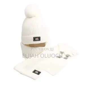 3 in 1winter Adult's Beenies Hat,Scarf Set and Gloves