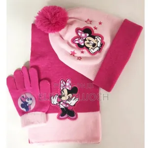 3 in 1winter Kids Themed Beenies Hat,Scarf Set and Gloves