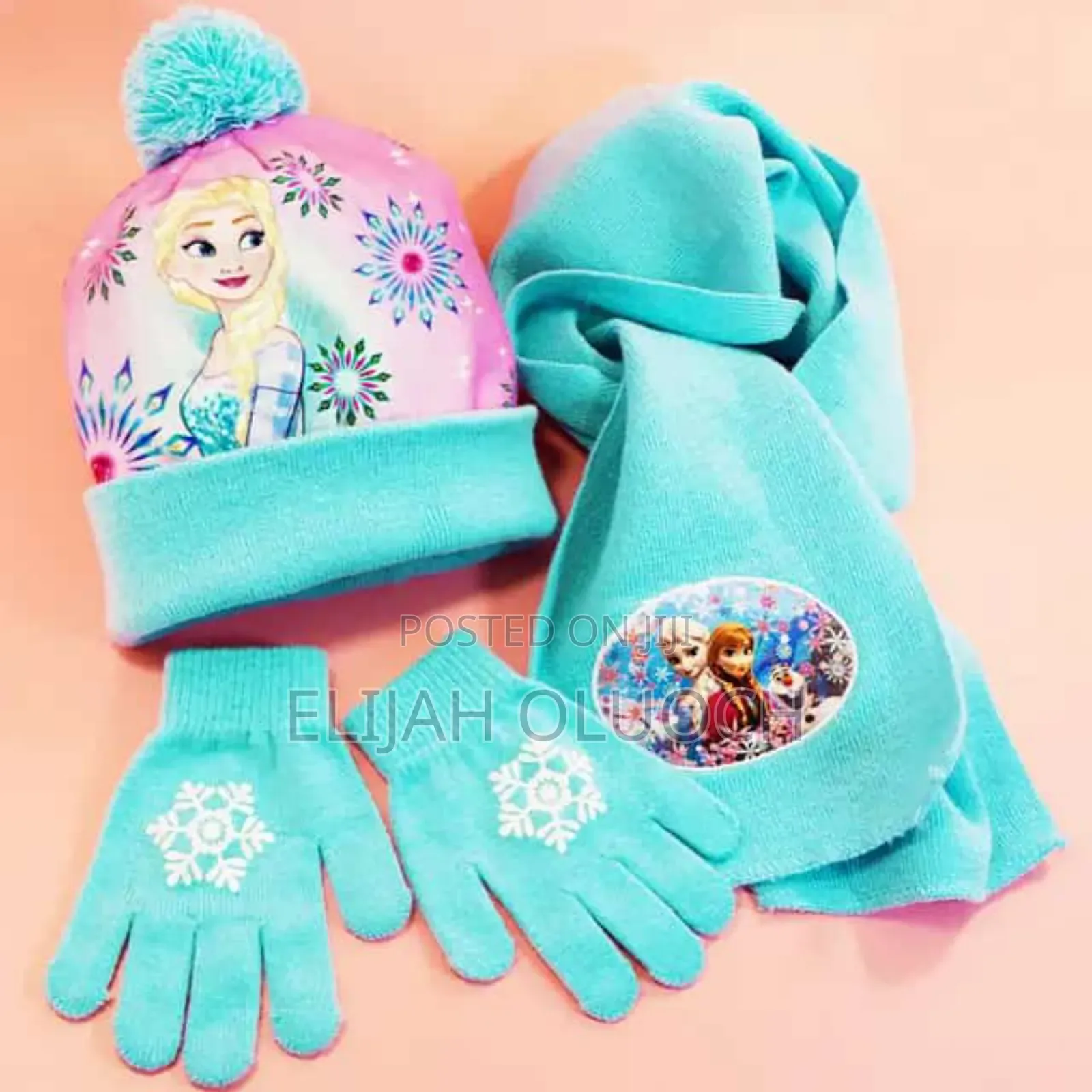 3 in 1winter Kids Themed Beenies Hat,Scarf Set and Gloves