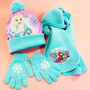 3 in 1winter Kids Themed Beenies Hat,Scarf Set and Gloves